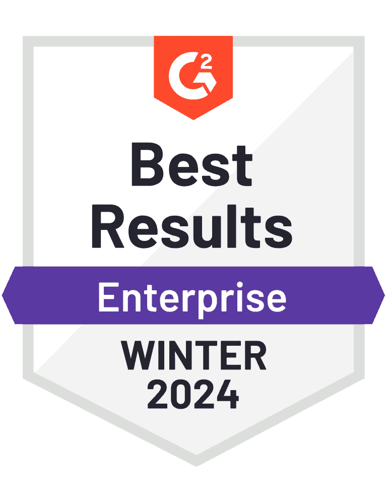 G2 Winter 2024 Award for Best Results